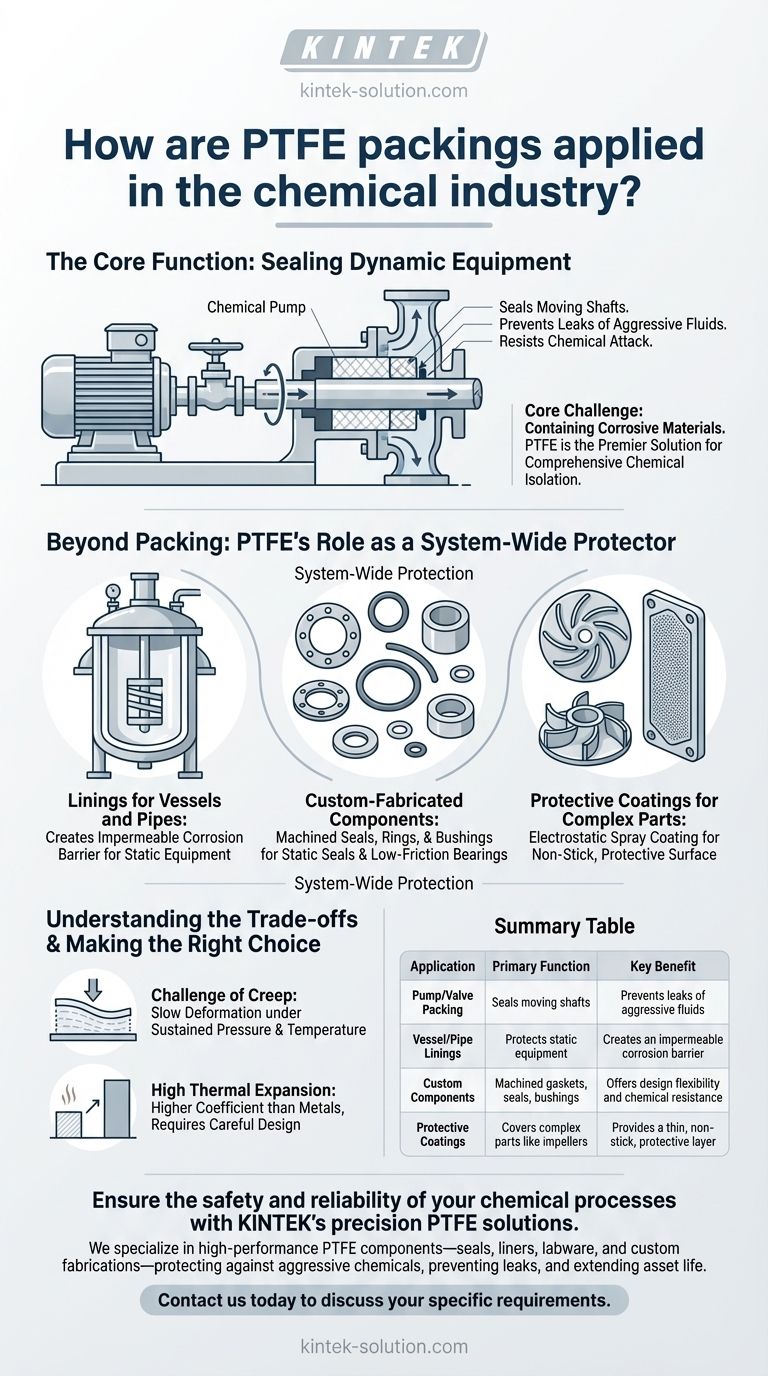 Come vengono applicate le guarnizioni in PTFE nell'industria chimica? Garantire una tenuta a prova di perdite per fluidi pericolosi Guida Visiva