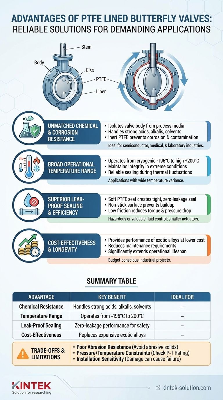 Quels sont les avantages des vannes papillon revêtues de PTFE ? Résistance chimique supérieure et performance rentable Guide Visuel