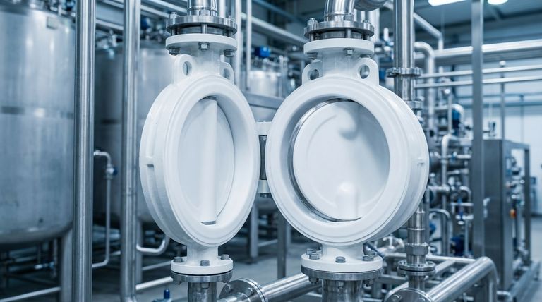 لماذا تعتبر صمامات الفراشة المبطنة بـ PTFE خيارًا جيدًا للتطبيقات الصناعية؟ مقاومة كيميائية فائقة وكفاءة من حيث التكلفة