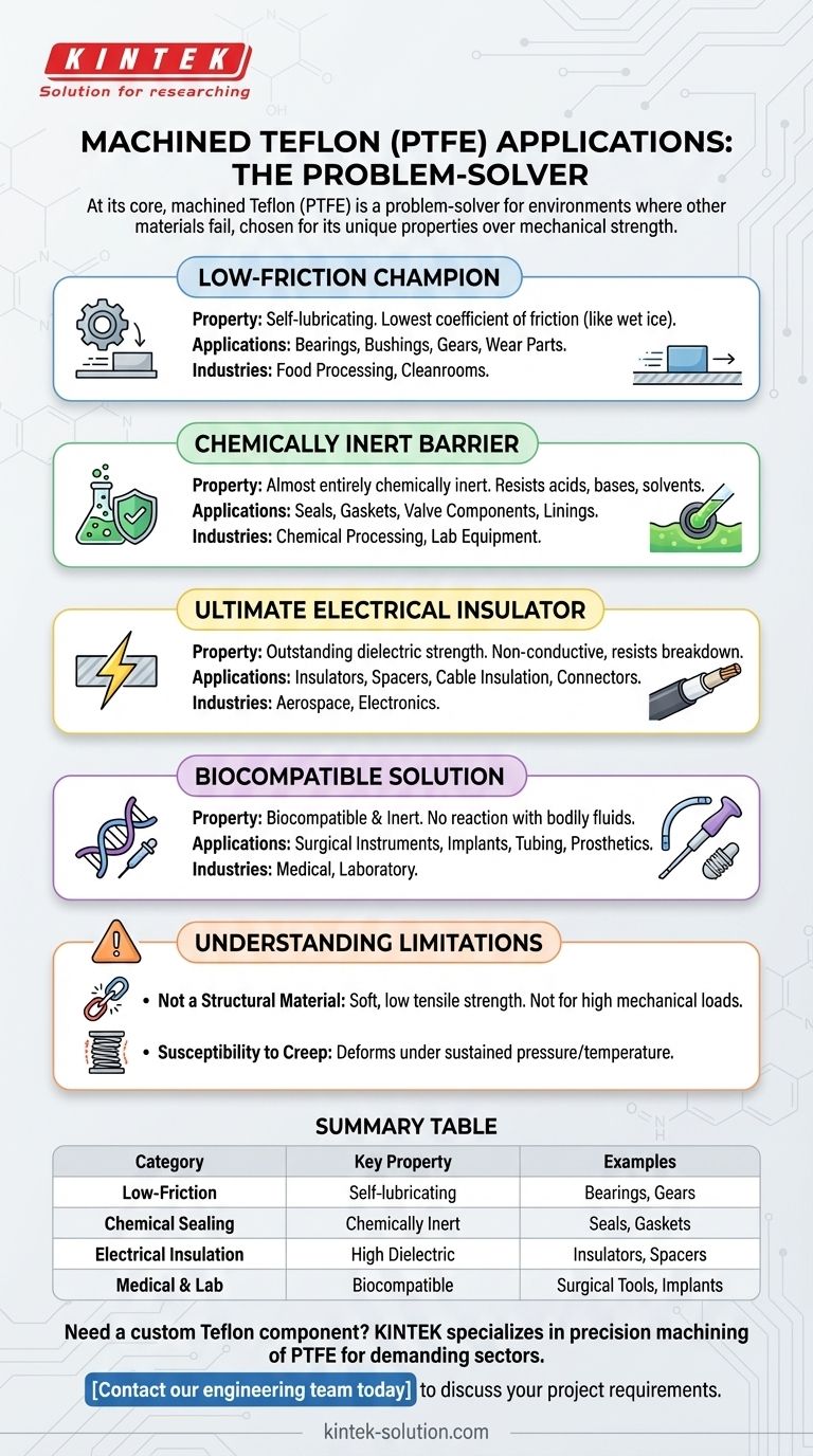 Quelles sont les applications courantes des pièces en Téflon usinées ? Résolvez les défis liés au frottement, aux produits chimiques et à l'électricité Guide Visuel