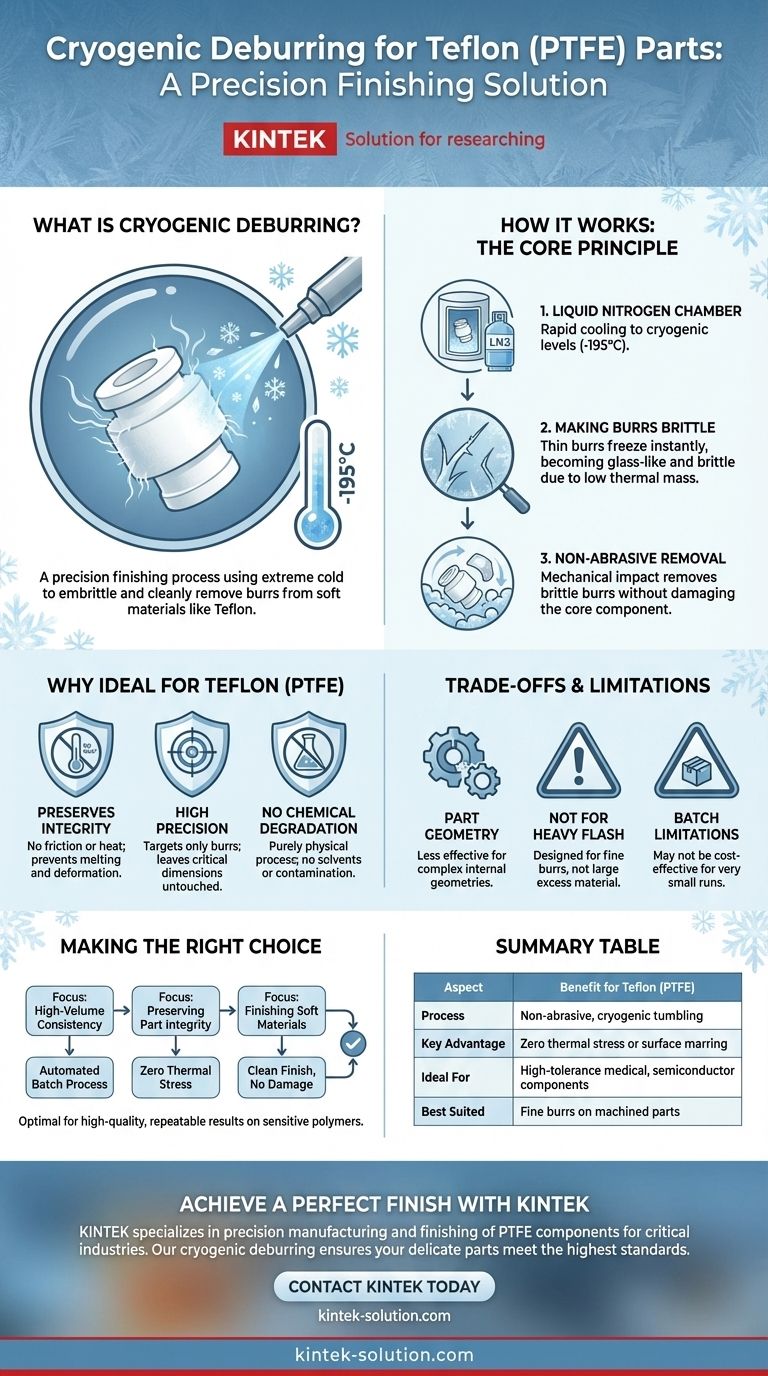 극저온 디버링이란 무엇이며 테플론 부품에 어떻게 적용됩니까? 손상 없이 완벽한 마감 처리 시각적 가이드