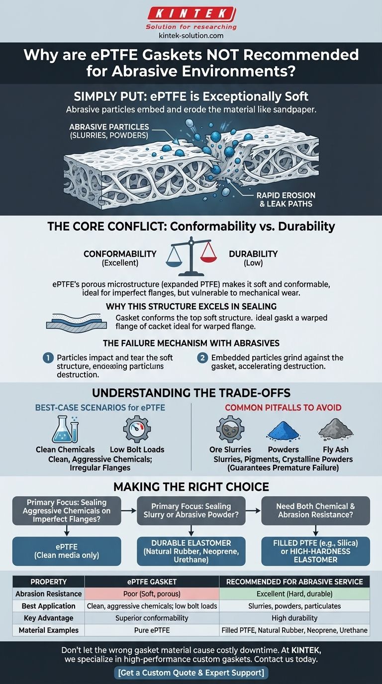 研磨性の環境でePTFEガスケットが推奨されないのはなぜですか？シールを早期の故障から保護しましょう ビジュアルガイド