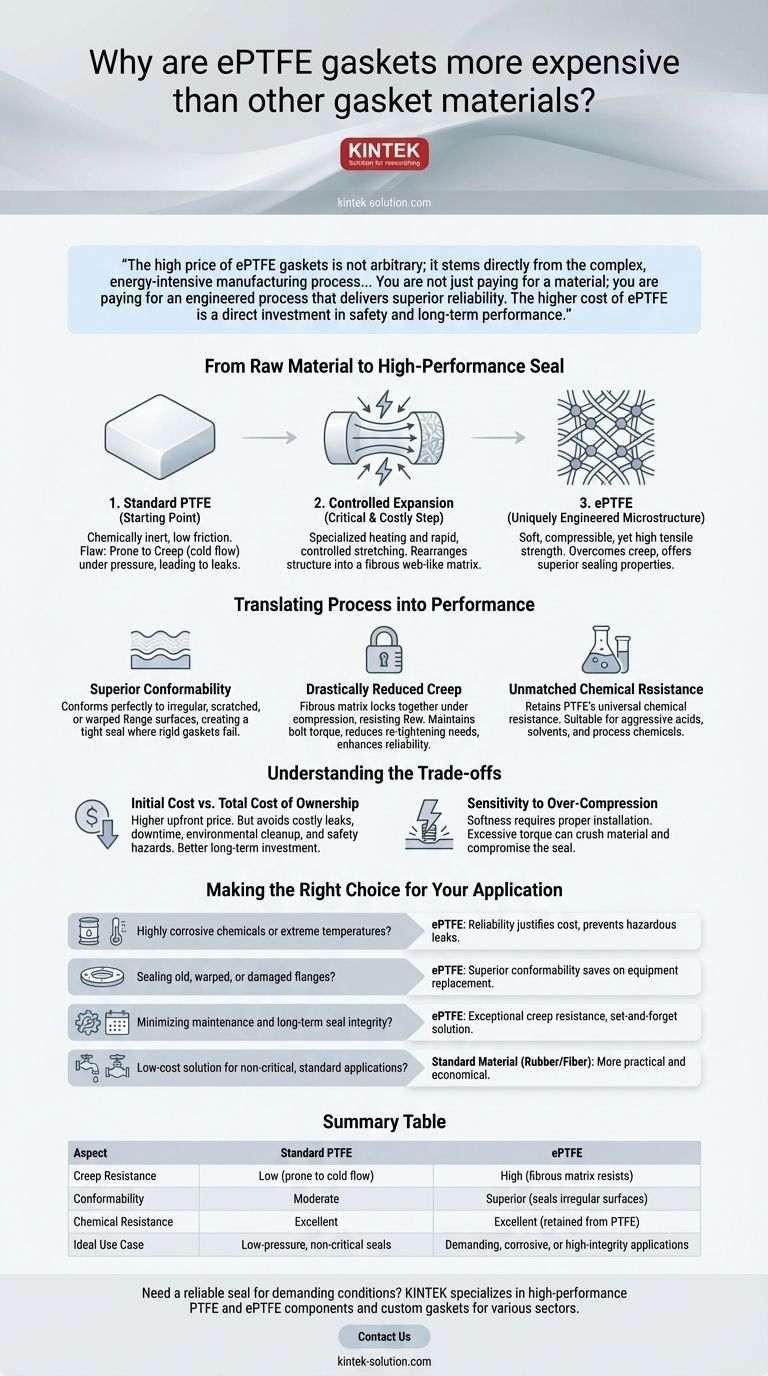 Perché le guarnizioni in ePTFE sono più costose? Sbloccare prestazioni di tenuta superiori Guida Visiva