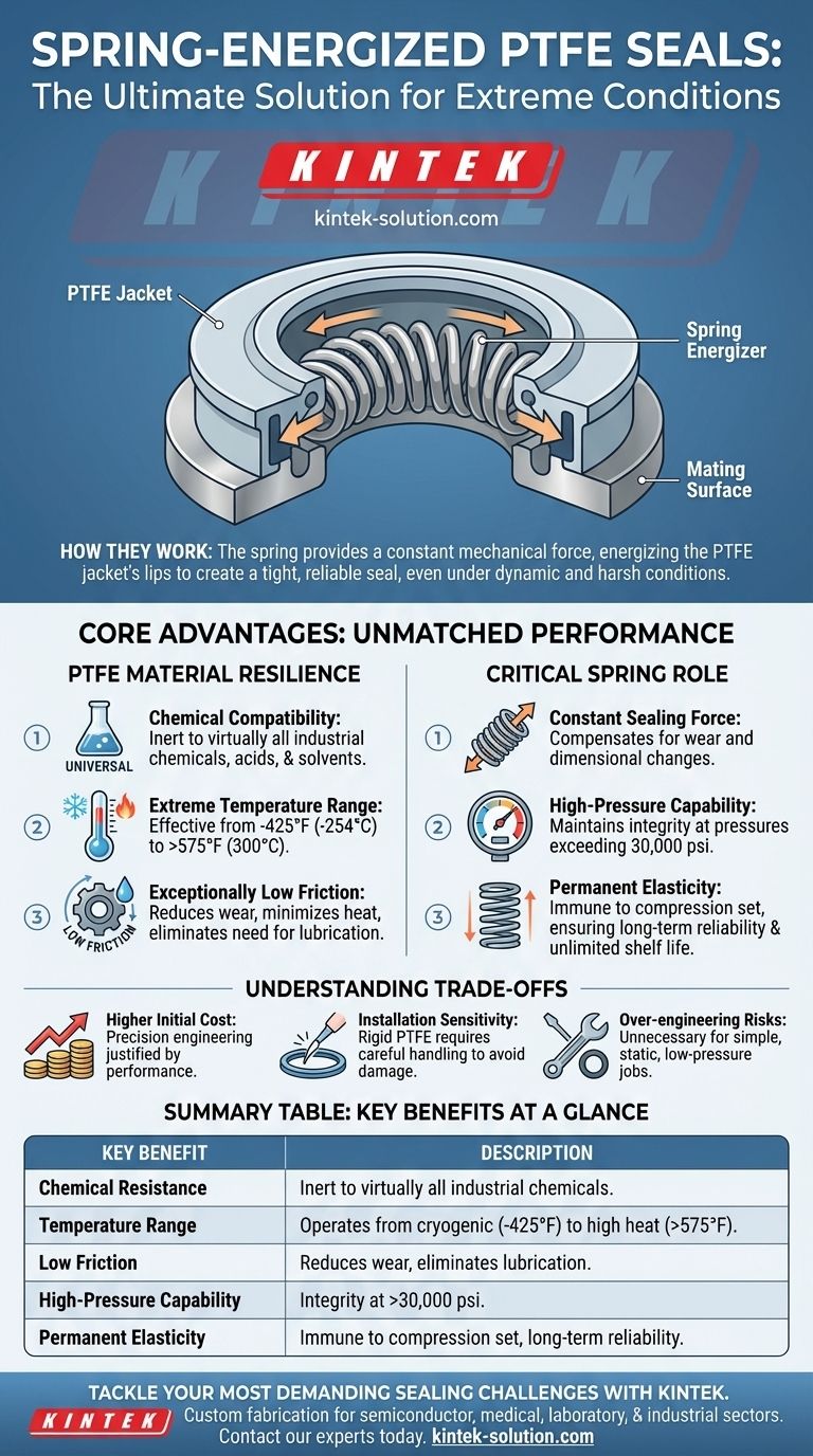 Каковы общие преимущества уплотнений из ПТФЭ с пружинным натяжением? Решение экстремальных задач уплотнения Визуальное руководство
