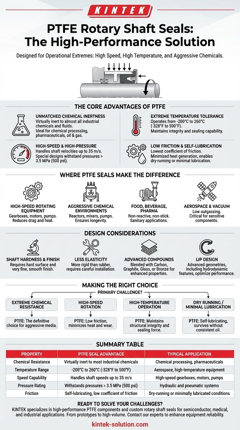 What are PTFE rotary shaft seals and what are they designed for? Solve Extreme Sealing Challenges Visual Guide