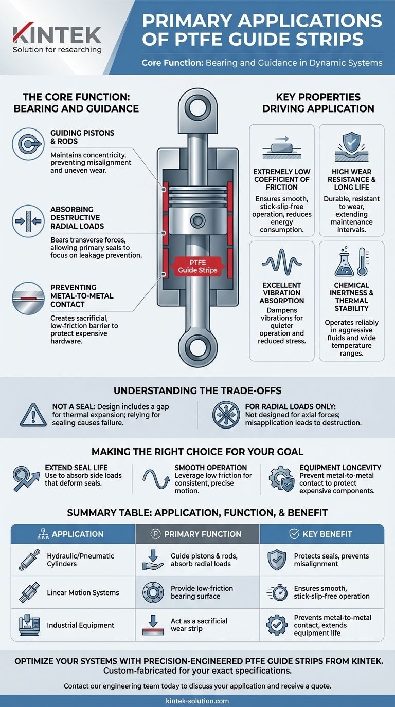 聚四氟乙烯（PTFE）导向条的主要应用是什么？ 提高气缸性能和使用寿命 图解指南