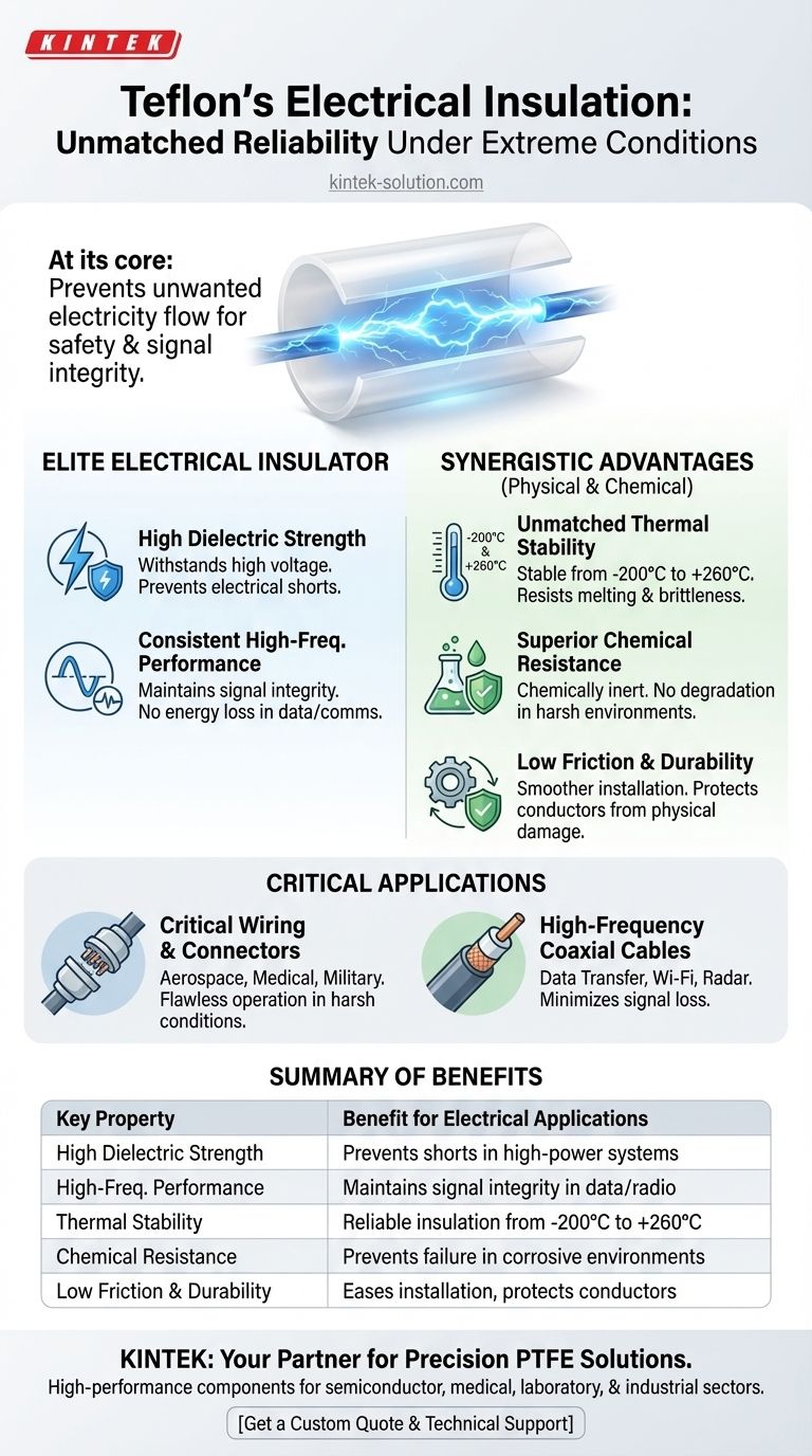 테프론의 전기 절연 특성이 응용 분야에 어떤 이점을 제공합니까? 극한 조건에서 비교할 수 없는 신뢰성 달성 시각적 가이드