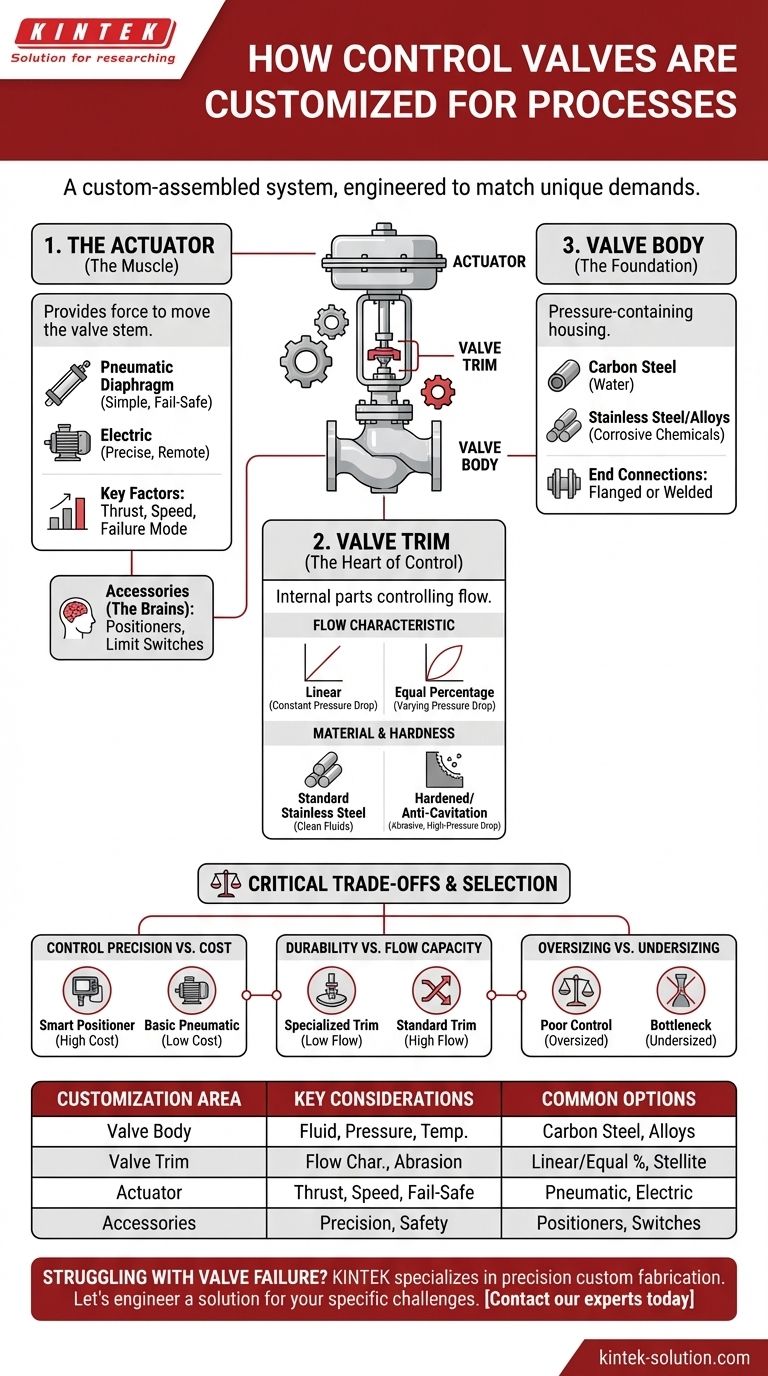 Come vengono personalizzate le valvole di controllo per i diversi processi? Personalizza le prestazioni per la tua applicazione Guida Visiva