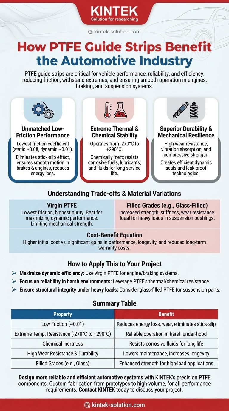 كيف تفيد شرائط التوجيه المصنوعة من PTFE صناعة السيارات؟ تعزيز أداء وموثوقية المركبات دليل مرئي