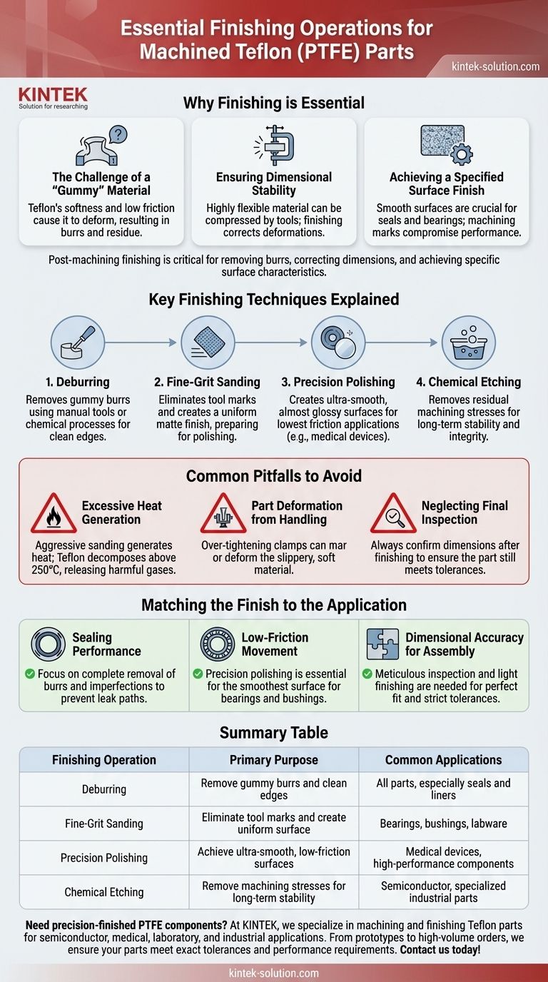 테플론 부품 가공 후 어떤 마무리 작업이 필요할까요? 디버링, 연마 등 시각적 가이드