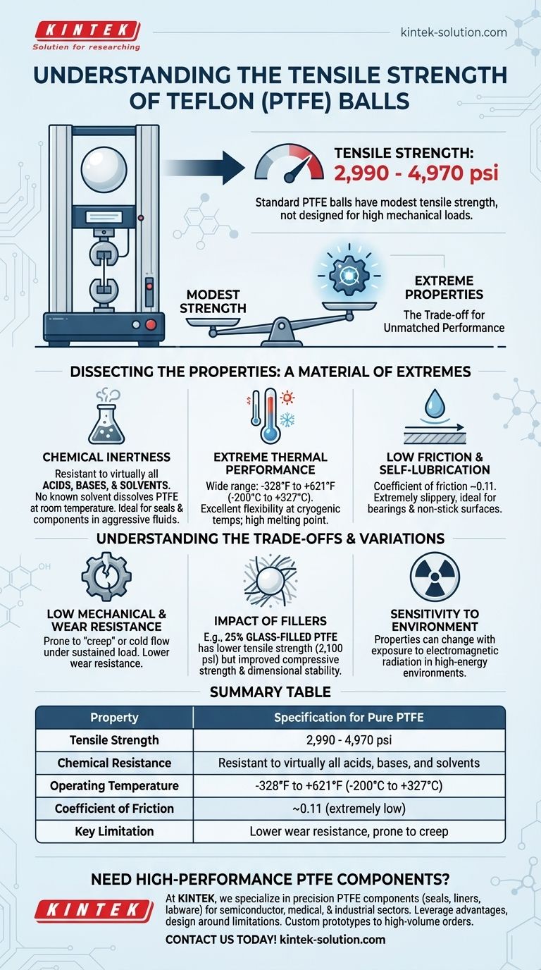 What is the tensile strength of Teflon balls? Leverage Its Unique Properties for Your Application Visual Guide