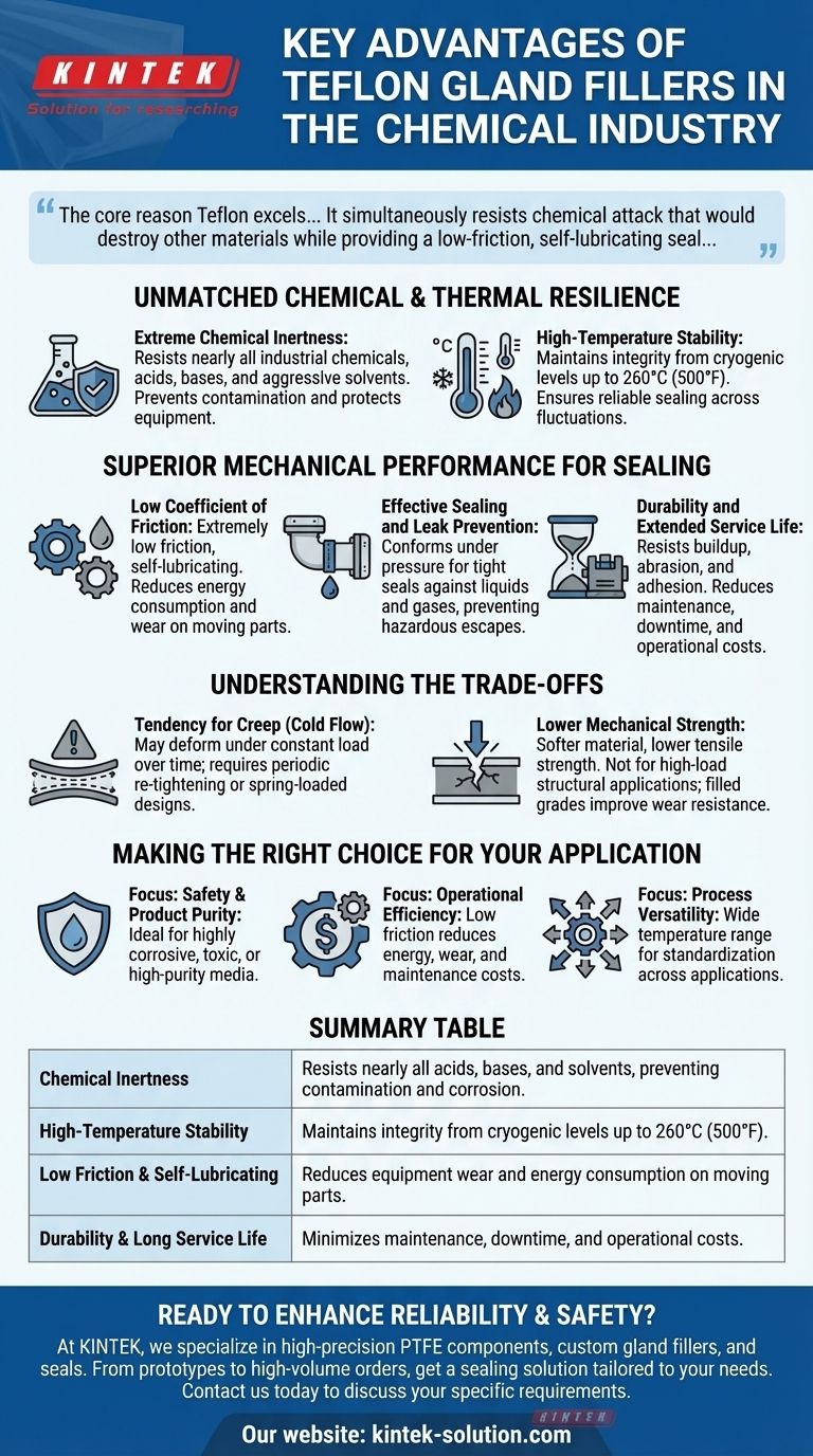 Quels sont les principaux avantages des garnitures de presse-étoupe en Téflon dans l'industrie chimique ? Améliorer la sécurité et l'efficacité de l'étanchéité Guide Visuel