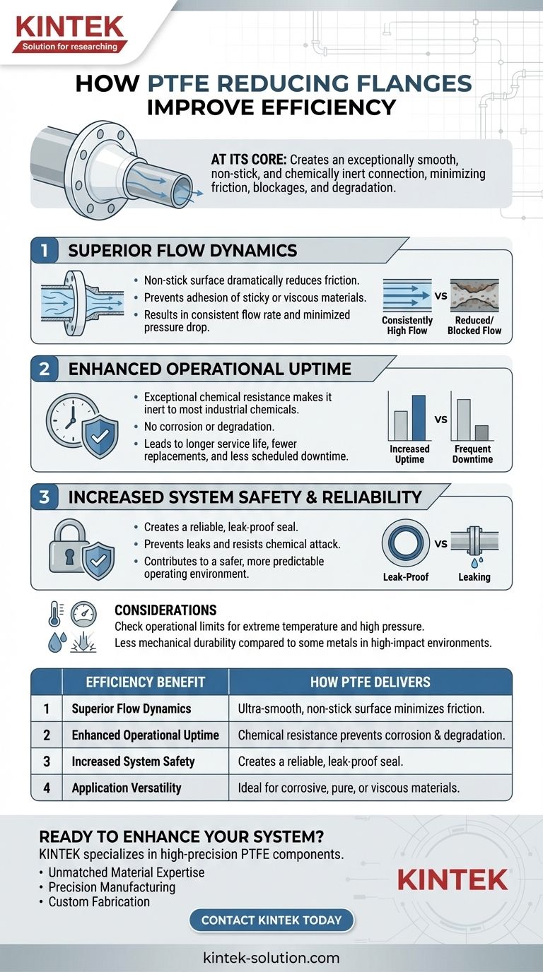 PTFE 异径法兰如何提高效率？提高流量、减少停机时间并增强安全性 图解指南