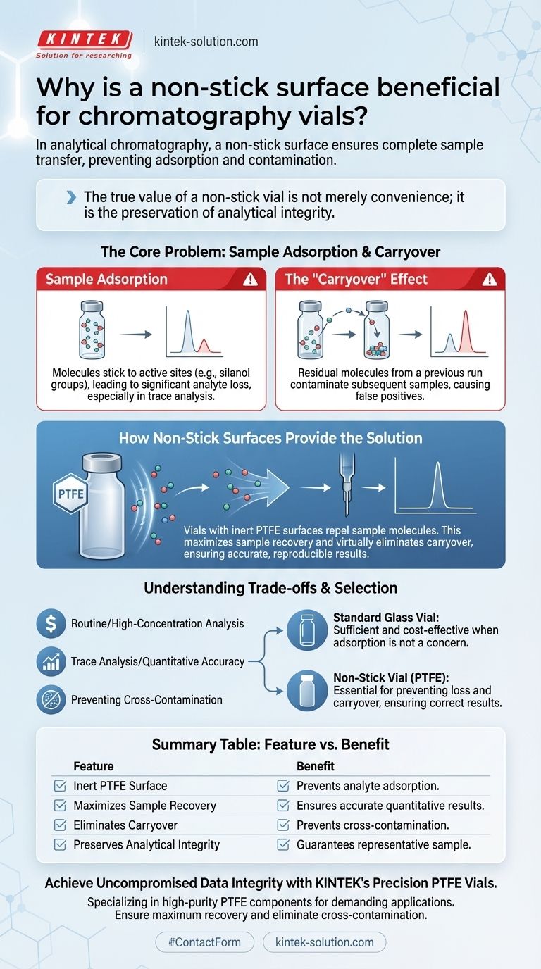 不粘表面对色谱瓶有什么好处？确保最大的样品回收率和数据完整性 图解指南