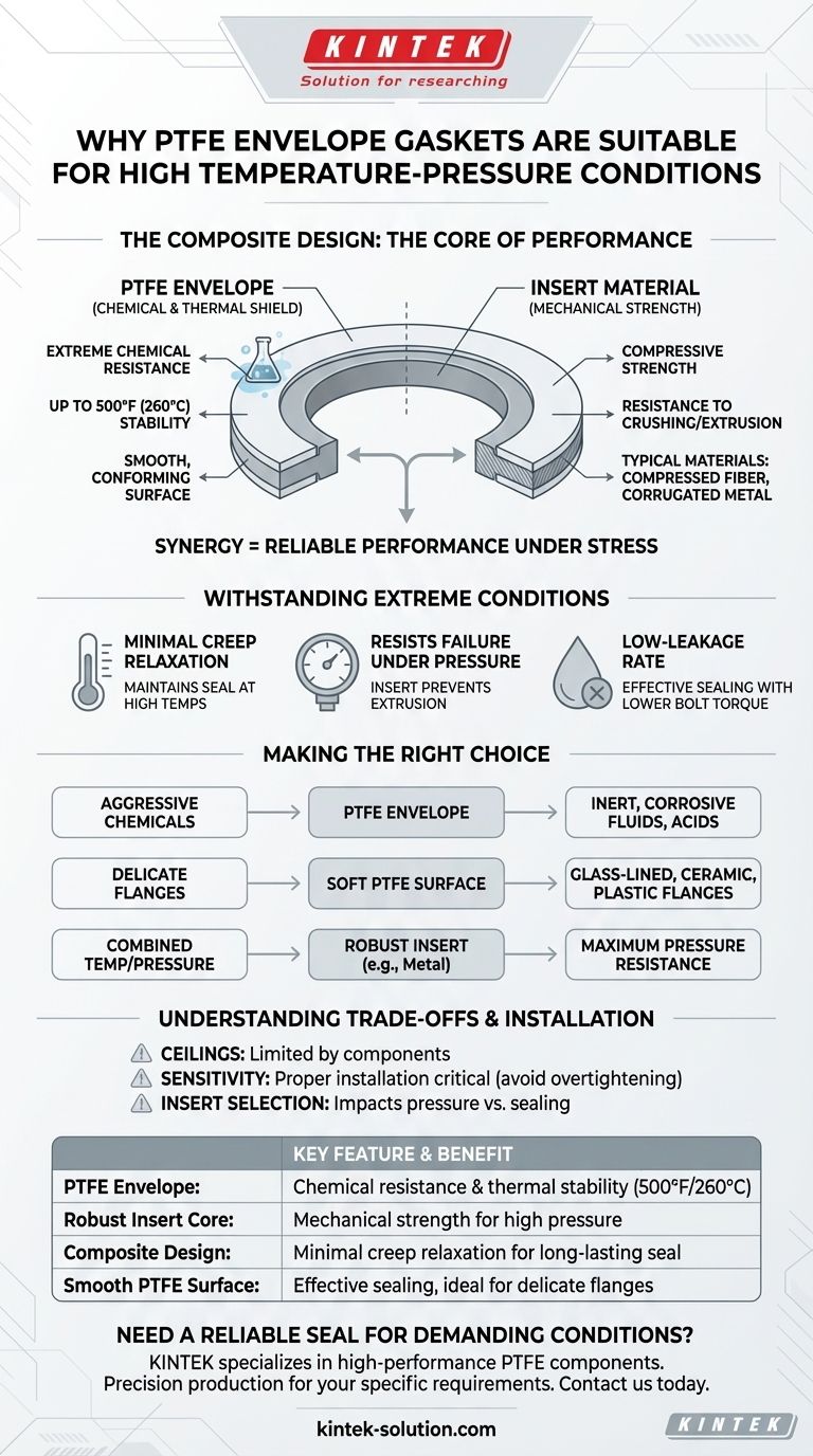 Perché le guarnizioni a busta in PTFE sono adatte per condizioni di alta temperatura e pressione? Tenuta superiore per applicazioni estreme Guida Visiva