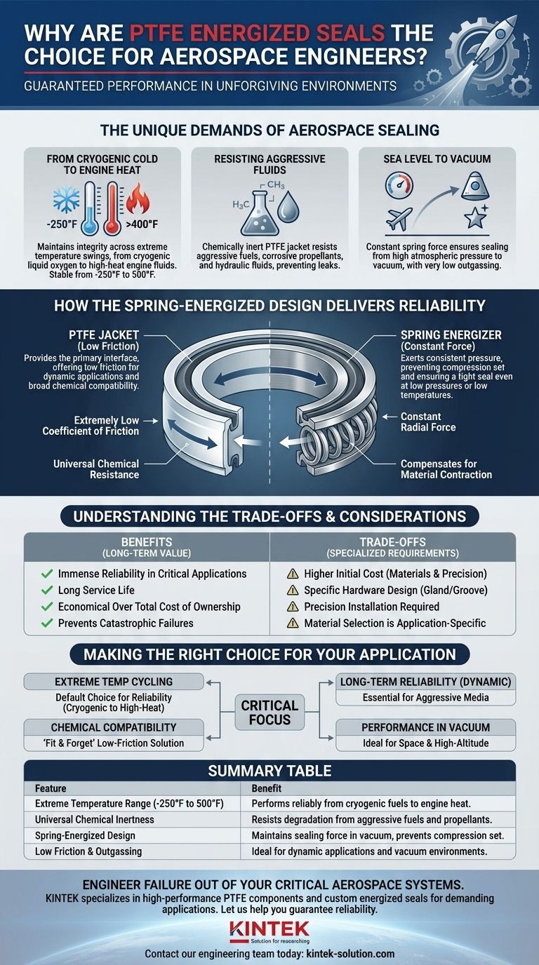 Por que as vedações energizadas de PTFE são uma escolha preferida para engenheiros aeroespaciais? Garanta a confiabilidade em condições extremas Guia Visual
