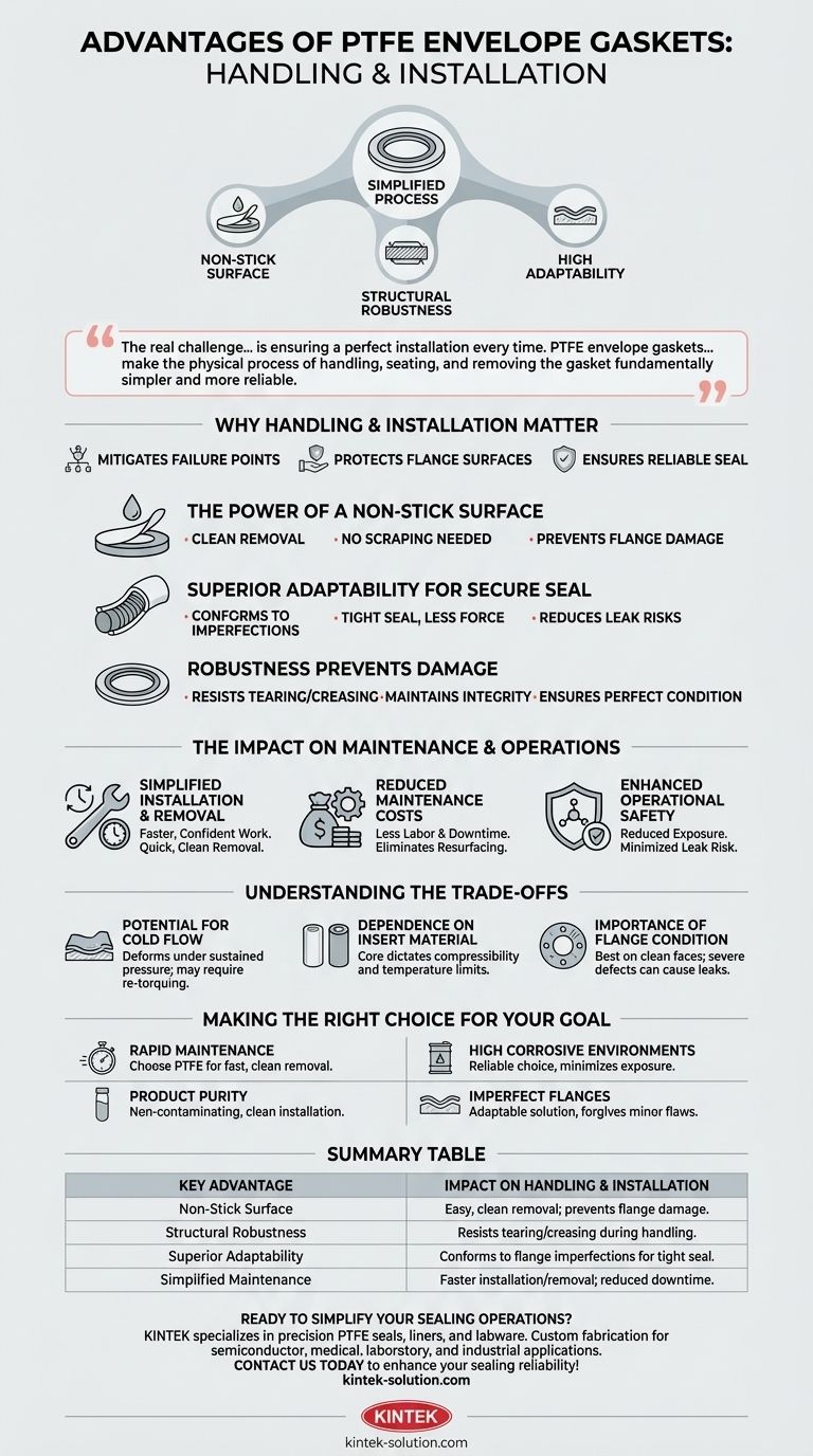 Каковы преимущества прокладок с оболочкой из ПТФЭ с точки зрения обращения и установки? Упростите процесс герметизации Визуальное руководство