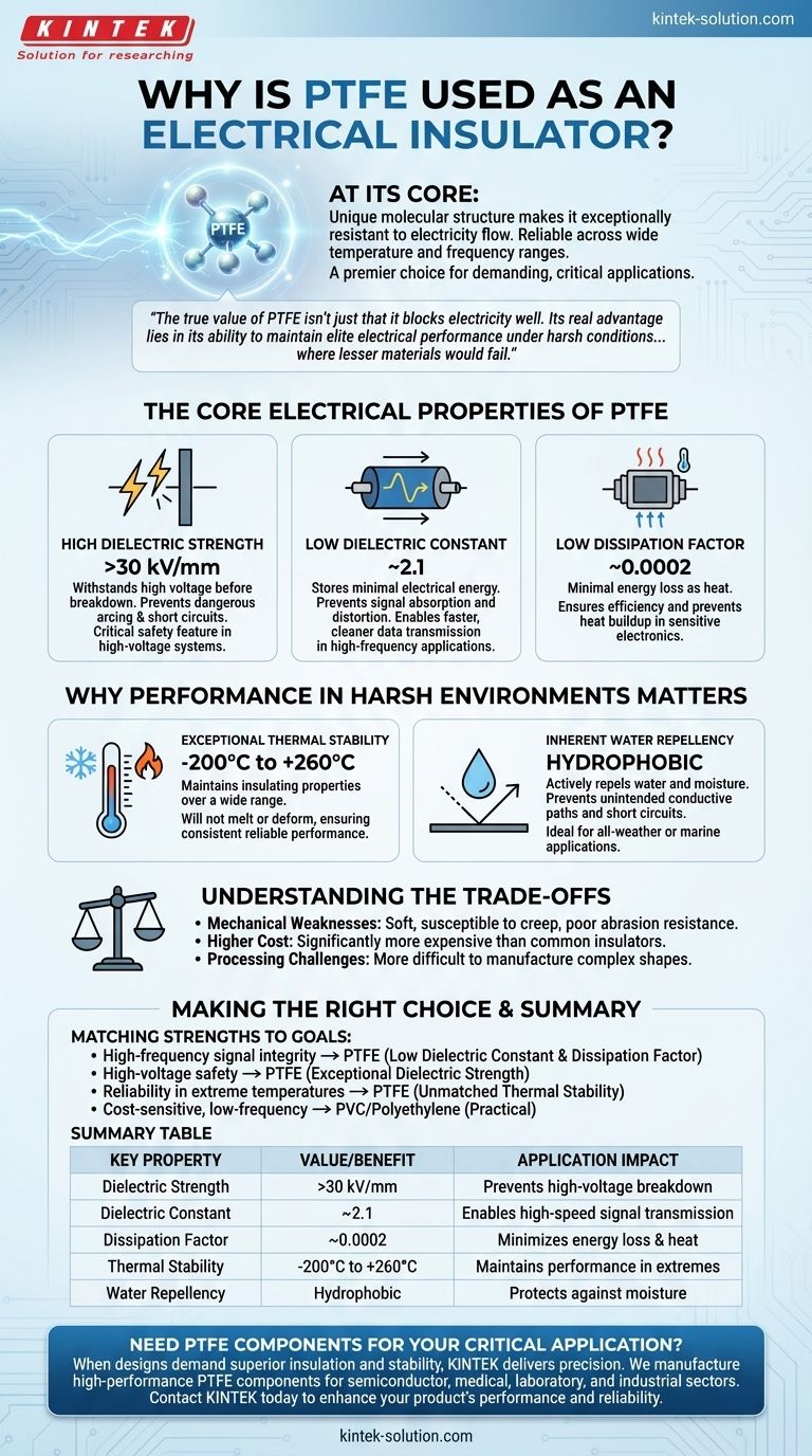 Warum wird PTFE als elektrischer Isolator verwendet? Unübertroffene Leistung in rauen Umgebungen Visuelle Anleitung