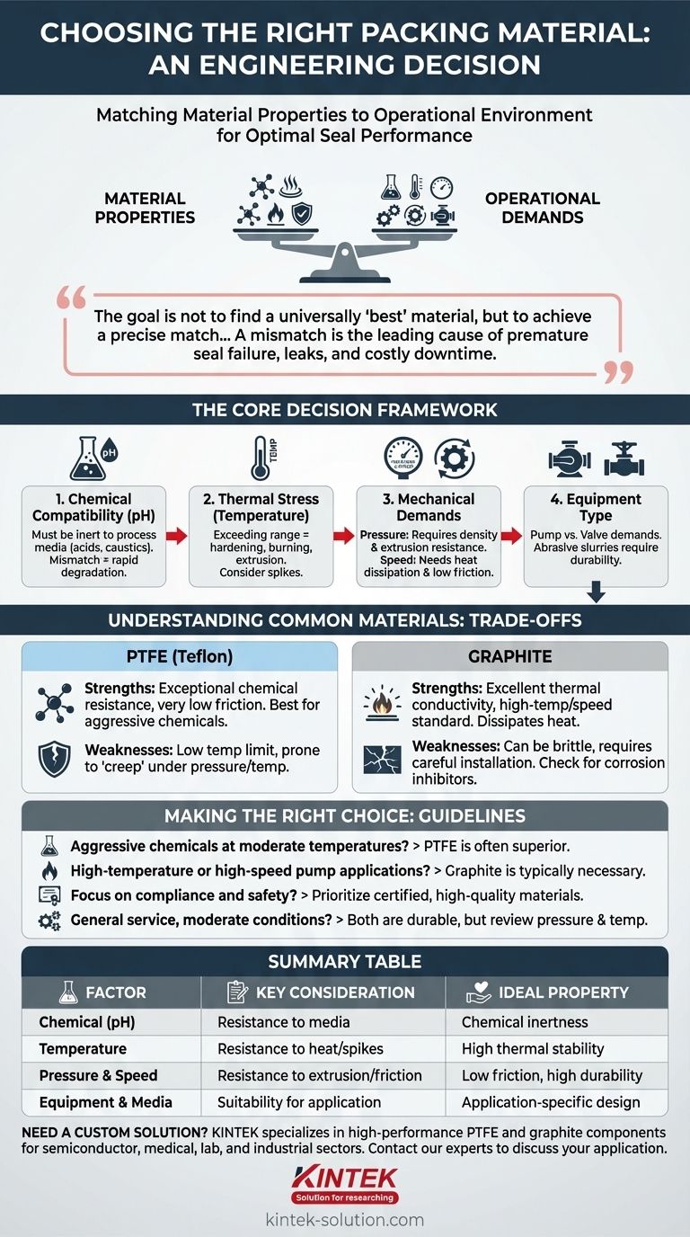 Como se deve escolher o material de embalagem correto? Um Guia para Maximizar o Desempenho e a Vida Útil da Vedação Guia Visual