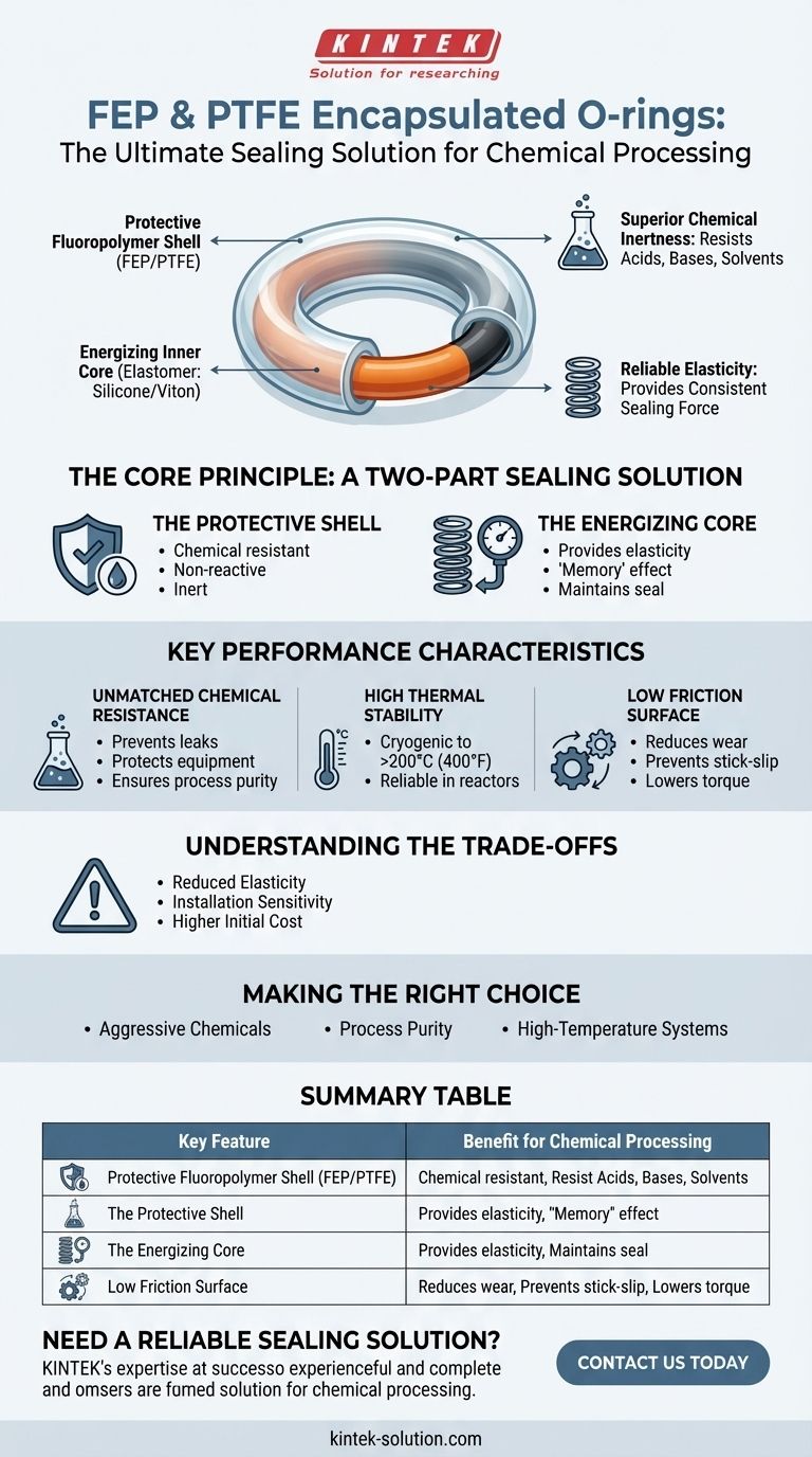 FEP 및 PTFE 캡슐화 O-링이 화학 공정에 적합한 이유는 무엇입니까? 부식성 환경에서 누출 없는 밀봉 달성 시각적 가이드