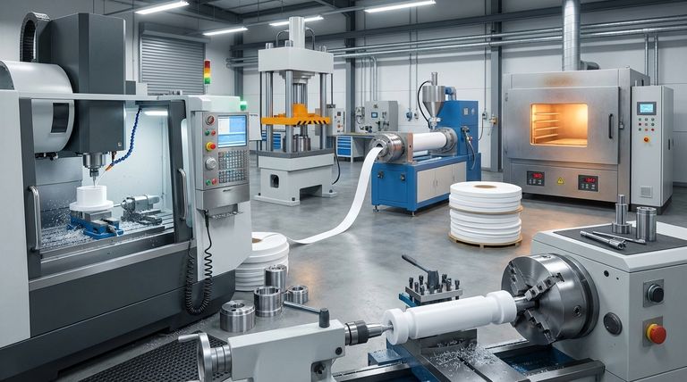 Quali impianti di produzione vengono utilizzati per produrre strisce e anelli di usura in PTFE? Una guida alla produzione interna