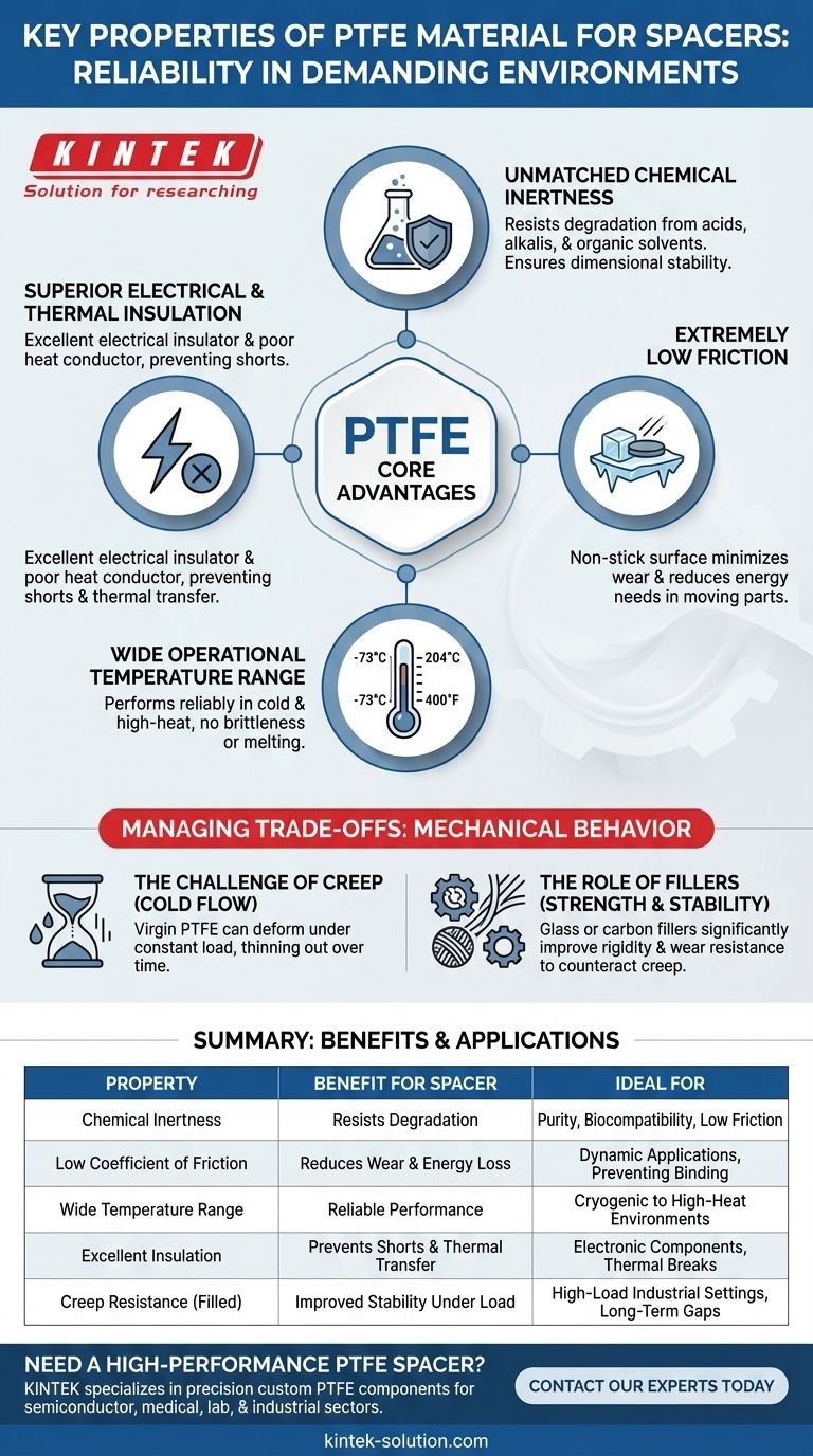 スペーサーに使用されるPTFE材料の主な特性は何ですか？過酷な環境下での安定性を確保してください。 ビジュアルガイド