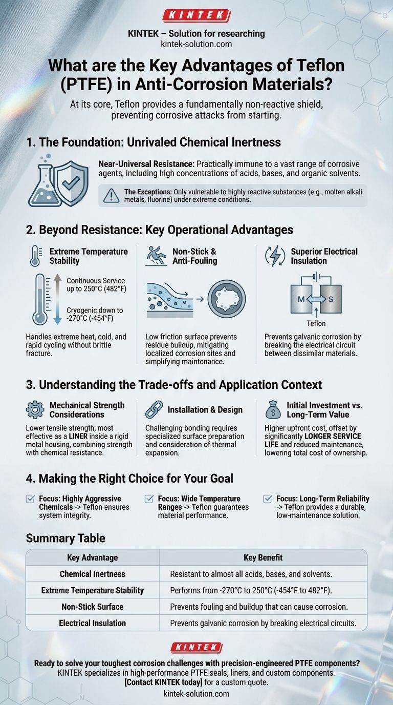 Quali sono i vantaggi chiave del Teflon nei materiali anticorrosione? Ottieni una resilienza chimica senza pari Guida Visiva