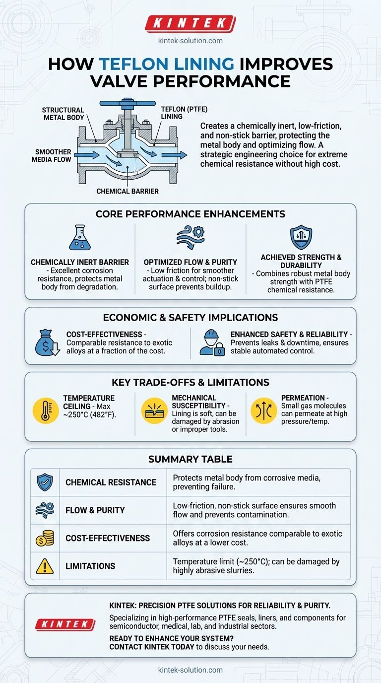 特氟龙（Teflon）内衬在阀门内壁上如何提高性能？增强阀门寿命和纯度 图解指南