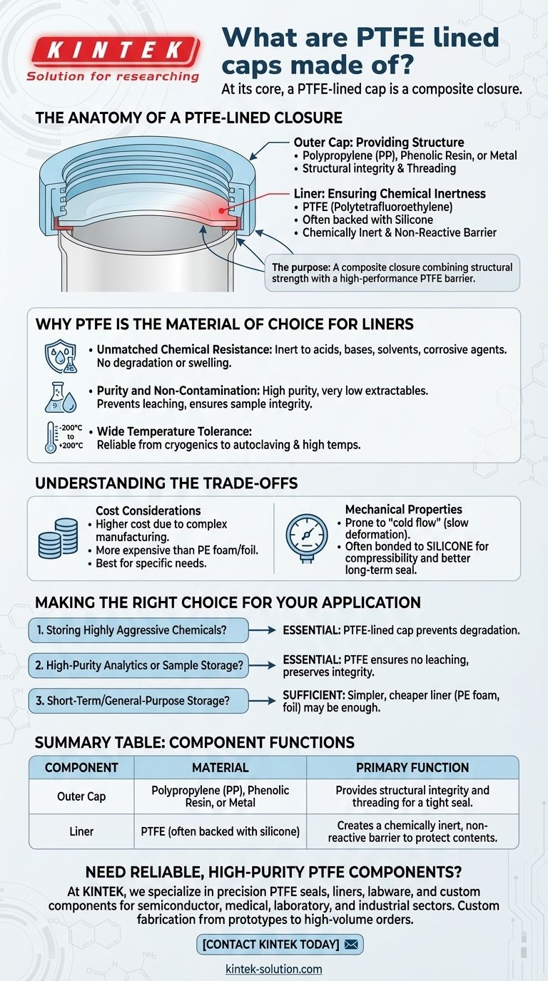 Woraus bestehen PTFE-ausgekleidete Verschlüsse? Ein Leitfaden zu ihrer inerten, schützenden Konstruktion Visuelle Anleitung