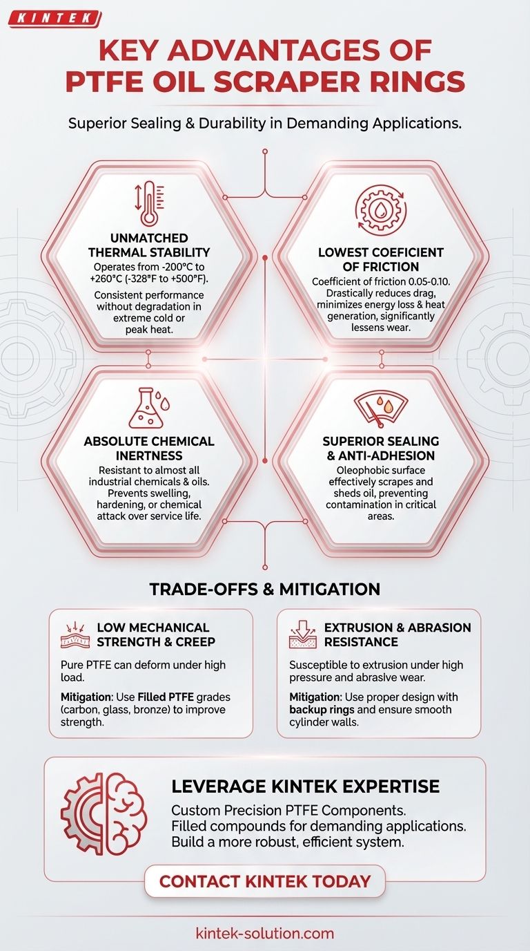 Quali sono i principali vantaggi degli anelli raschiaolio in PTFE? Tenuta superiore, basso attrito e durata Guida Visiva