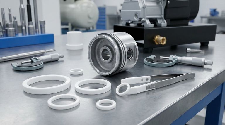 エアコンプレッサー用のPTFEオイルスカレーパーリングを選択する際に考慮すべき要因は何ですか?最高の性能と長寿命を確保するために