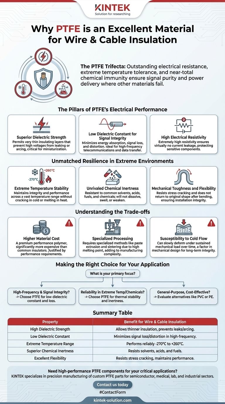 PTFE를 전선 및 케이블 절연재로 탁월하게 만드는 요소는 무엇입니까? 극한 조건에 대한 탁월한 성능 시각적 가이드