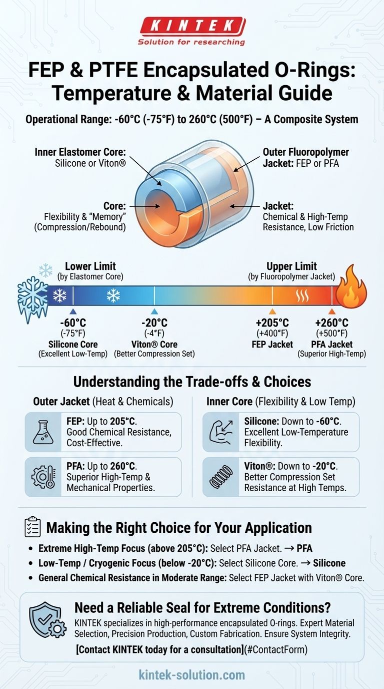 FEP 및 PTFE 캡슐화 O-링은 어떤 온도 범위를 견딜 수 있습니까? 극한 환경 밀봉 가이드 시각적 가이드
