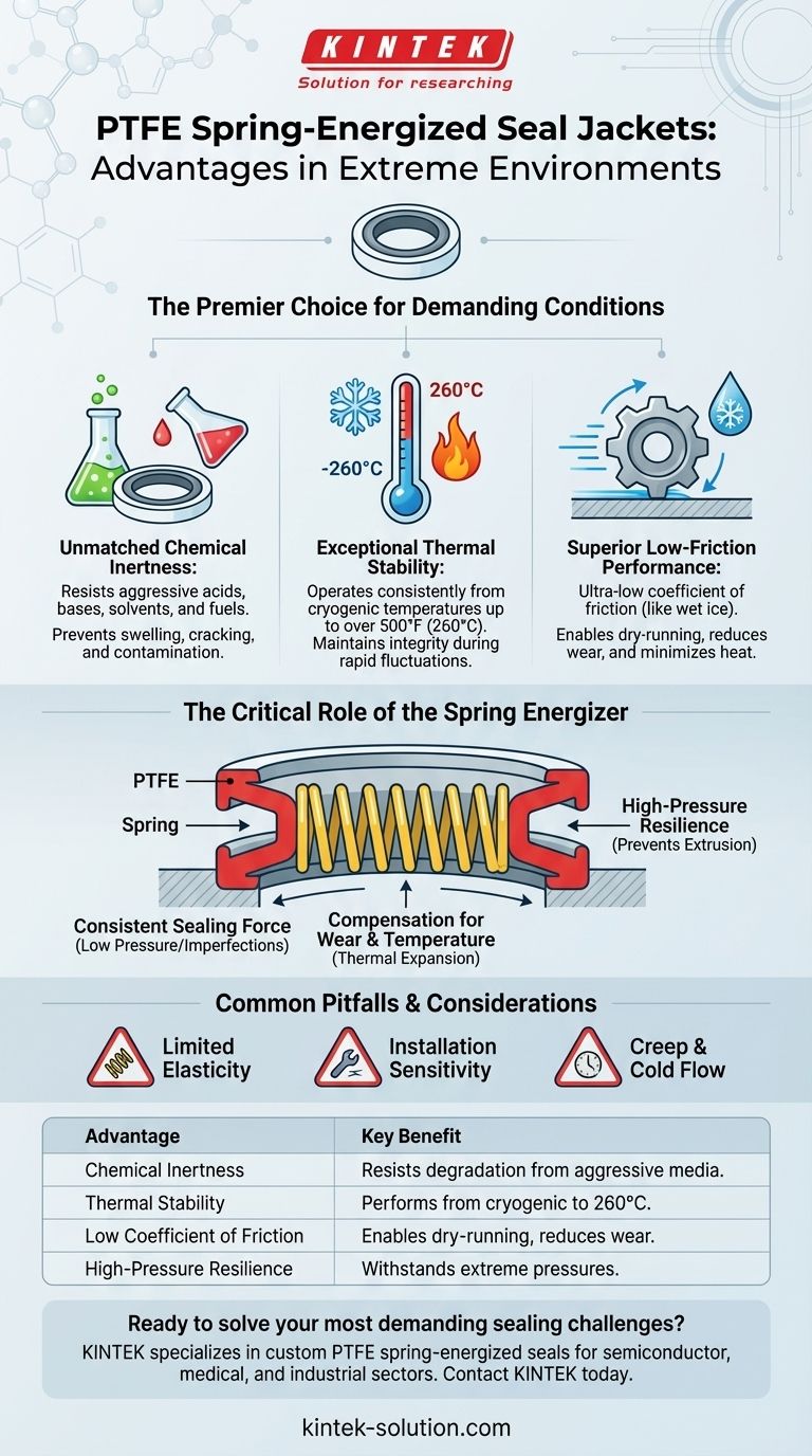 스프링 장입 씰 재킷에 PTFE를 사용할 때의 장점은 무엇입니까? 극한 조건에서의 뛰어난 성능 시각적 가이드