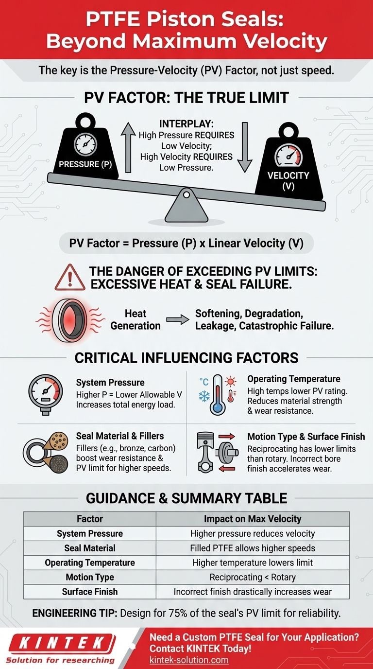Qual è la velocità massima per le tenute per pistoni in PTFE? Non è un numero unico - Ecco perché Guida Visiva