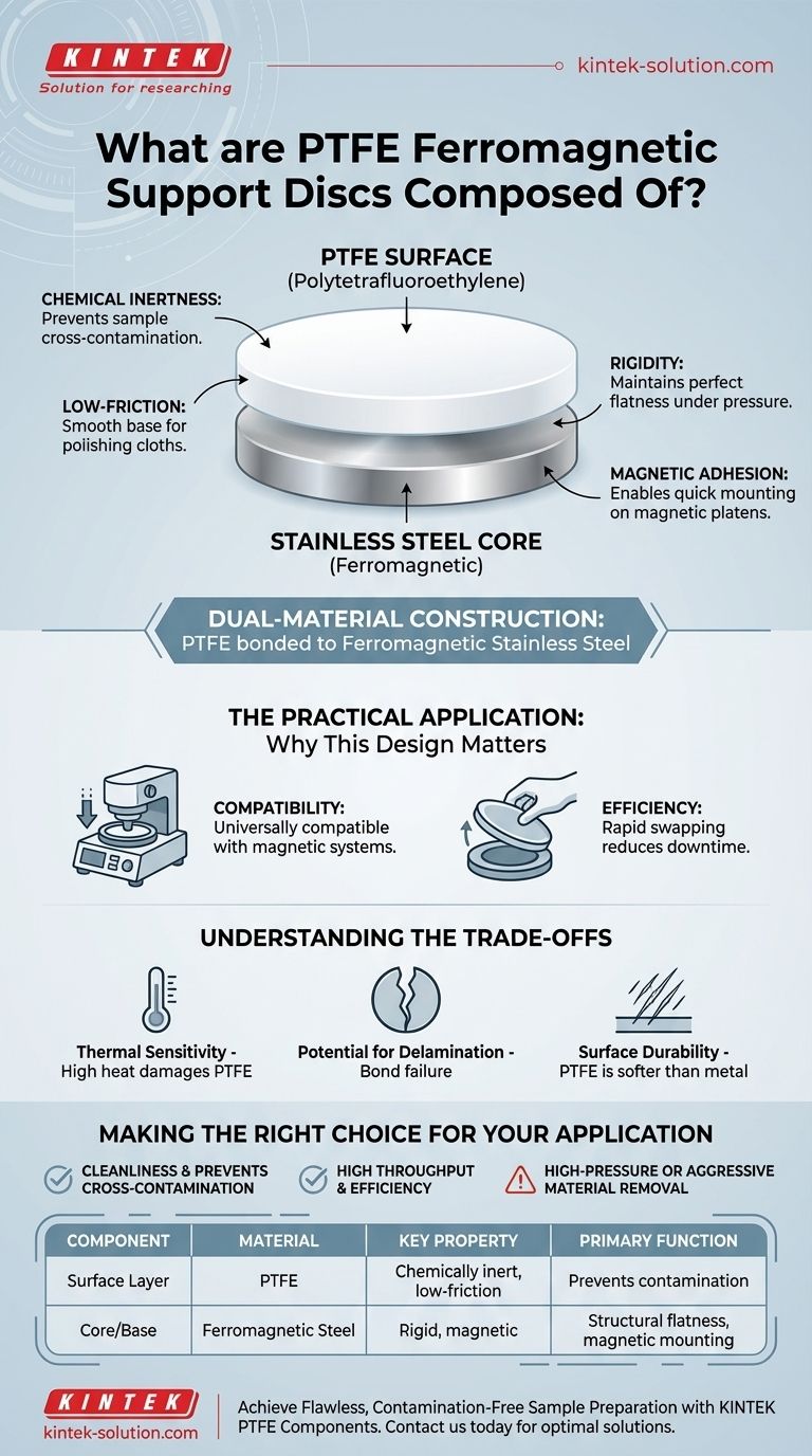 聚四氟乙烯铁磁支撑盘由什么组成？双材料设计，实现卓越的研磨和抛光效果 图解指南