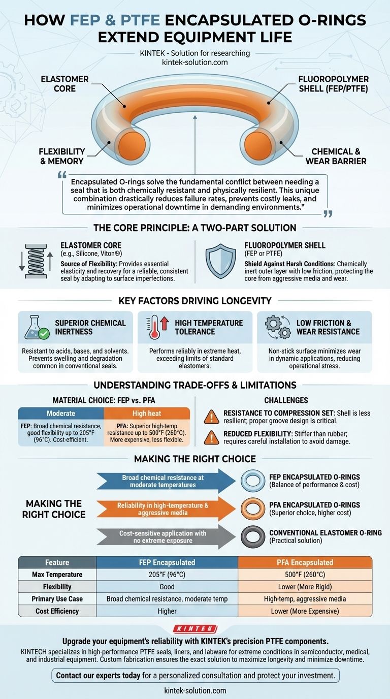 FEP 和 PTFE 包封 O 型圈如何延长设备寿命？通过卓越的密封件防止代价高昂的停机时间 图解指南