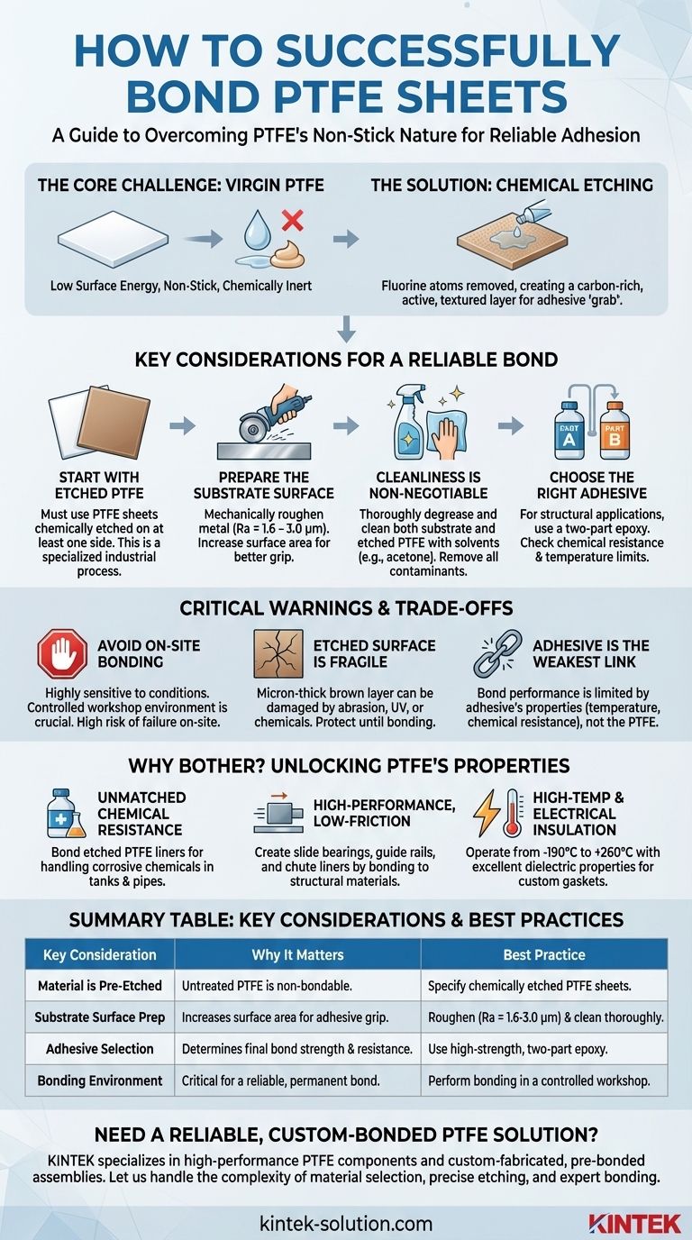 O que deve ser considerado ao colar chapas de PTFE? Um Guia para Obter uma Colagem Confiável e Permanente Guia Visual