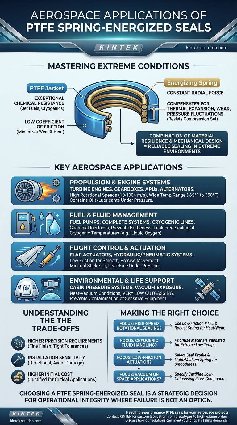 PTFE 스프링 장착 씰은 어떤 항공우주 응용 분야에 사용됩니까? 극한 환경에서 신뢰성 보장 시각적 가이드