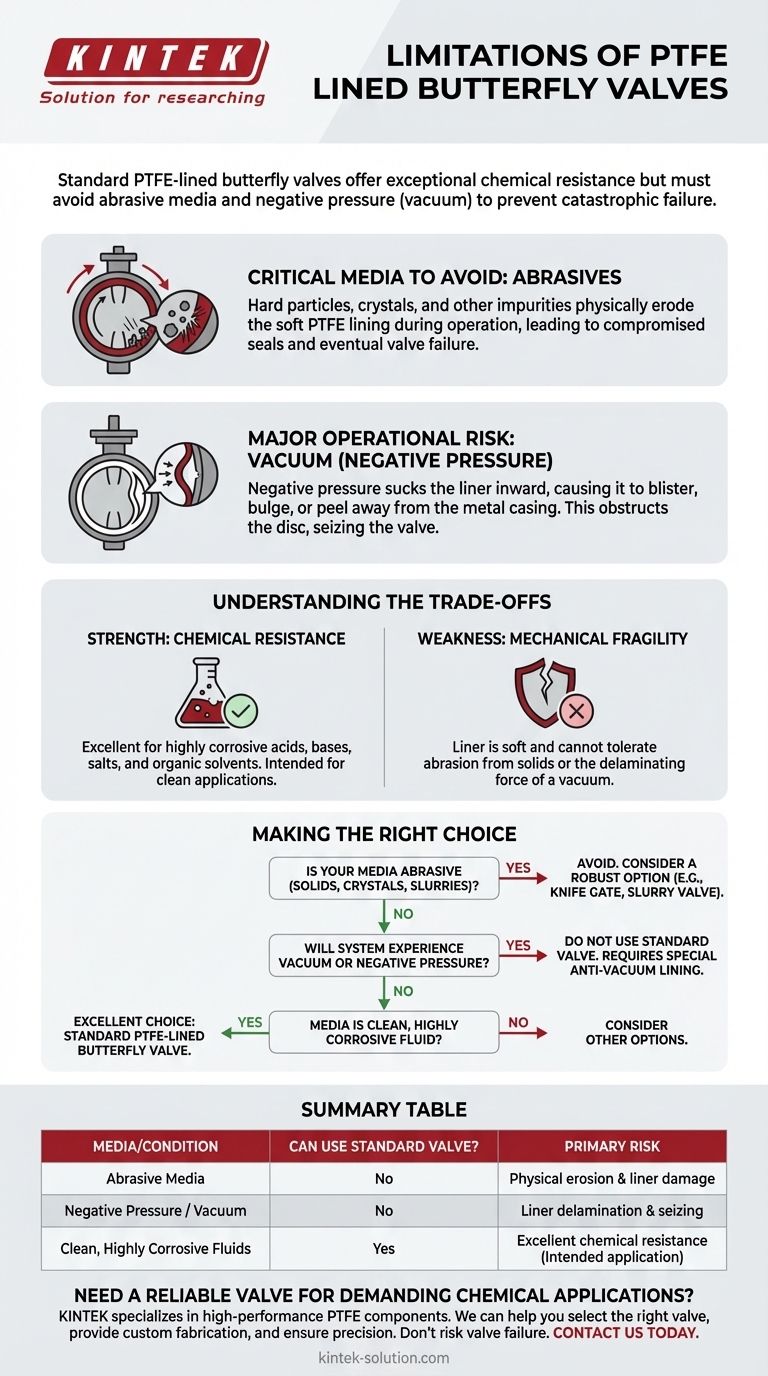 PTFEライニングバタフライバルブと併用してはならないメディアの種類は？この2つの重大な故障箇所を避ける ビジュアルガイド