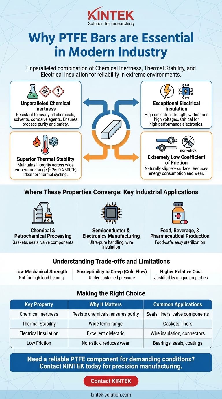 Pourquoi les barres en PTFE sont-elles considérées comme essentielles dans les applications industrielles modernes ? Découvrez une résistance chimique et thermique inégalée Guide Visuel
