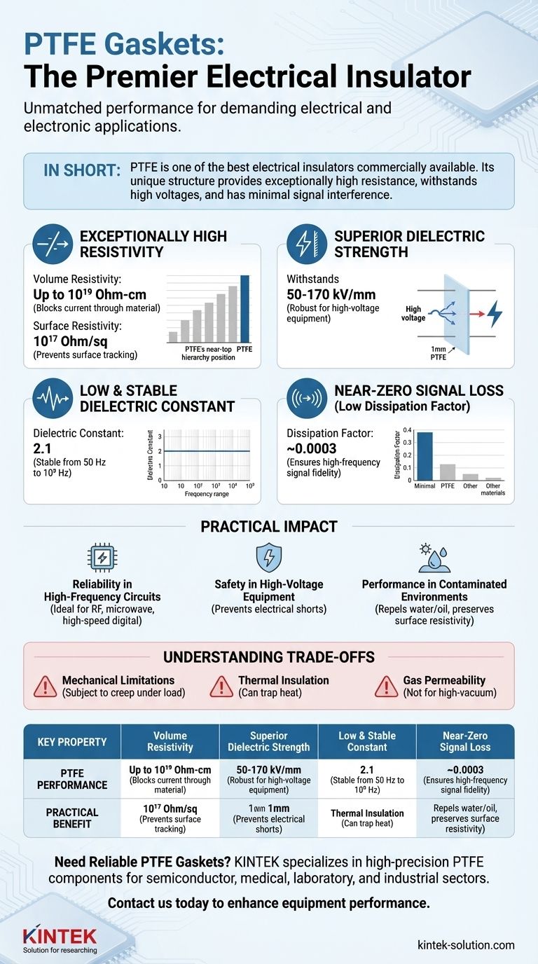 PTFEガスケットが持つ電気的特性は何ですか？高周波・高電圧用途に比類のない絶縁性 ビジュアルガイド