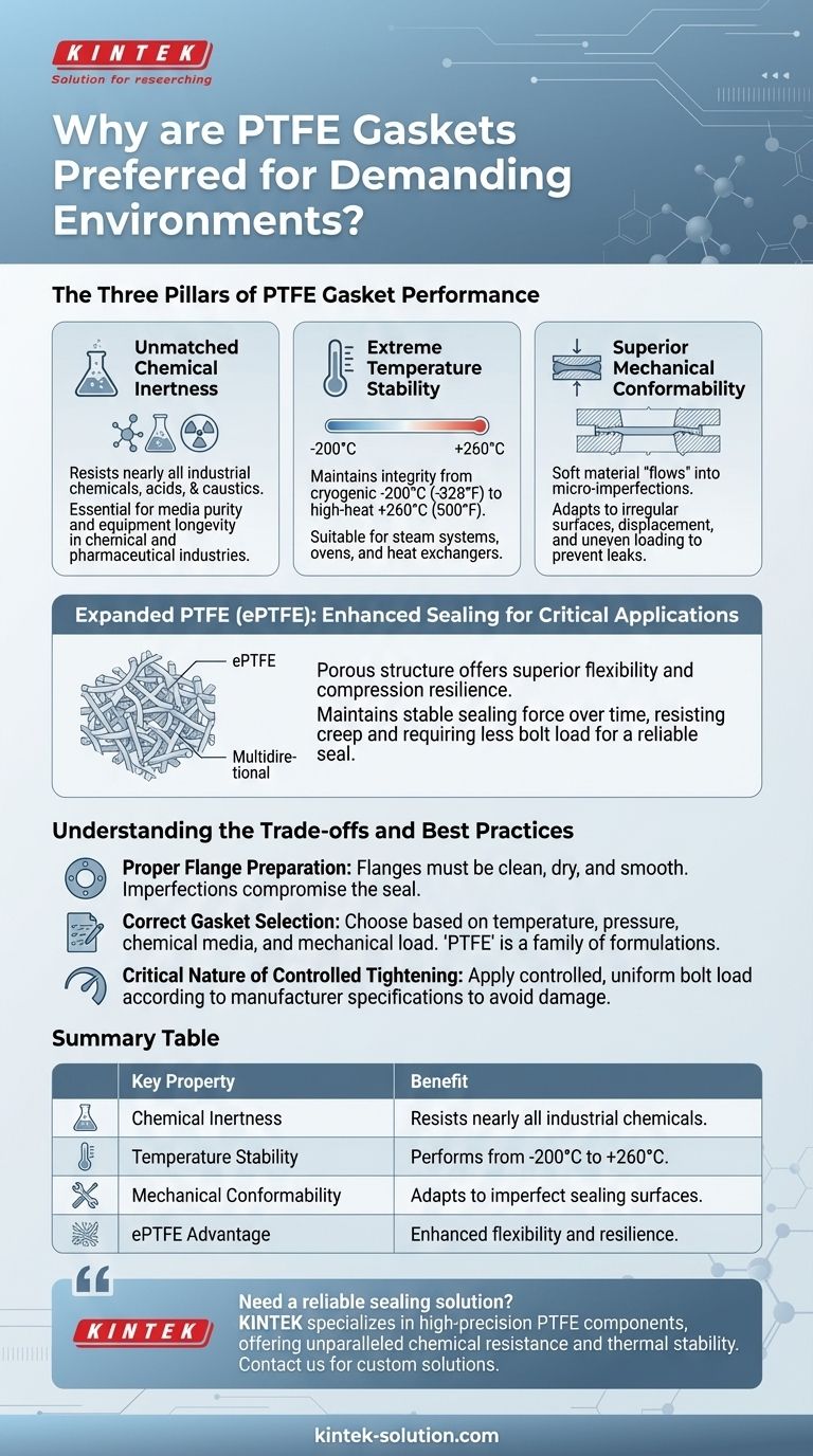 لماذا تعتبر حشوات PTFE حلاً مفضلاً للإغلاق؟ ضمان الموثوقية في البيئات الصعبة دليل مرئي