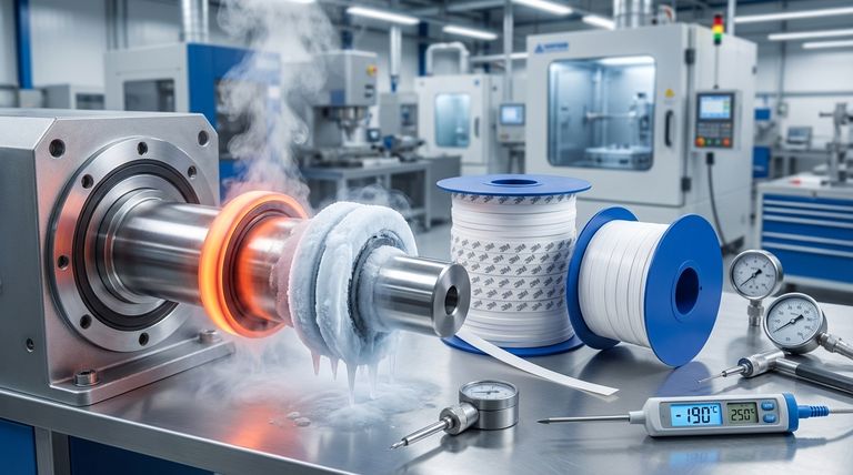 Qual faixa de temperatura os retentores de óleo de PTFE podem suportar? De -200°C a +260°C para Aplicações Extremas