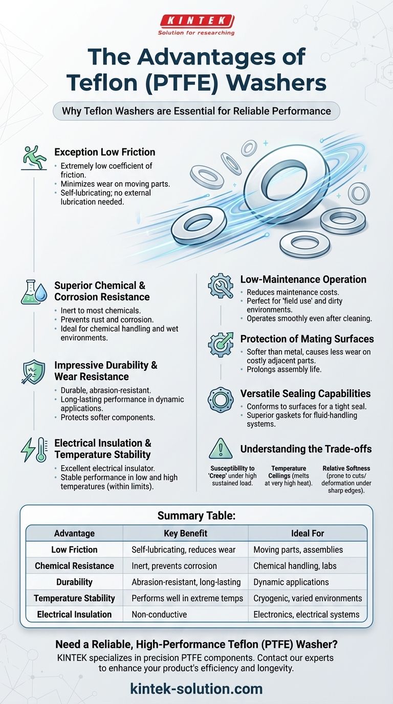 테플론 와셔의 장점은 무엇인가요? 혹독한 환경에서 탁월한 성능을 발휘합니다 시각적 가이드