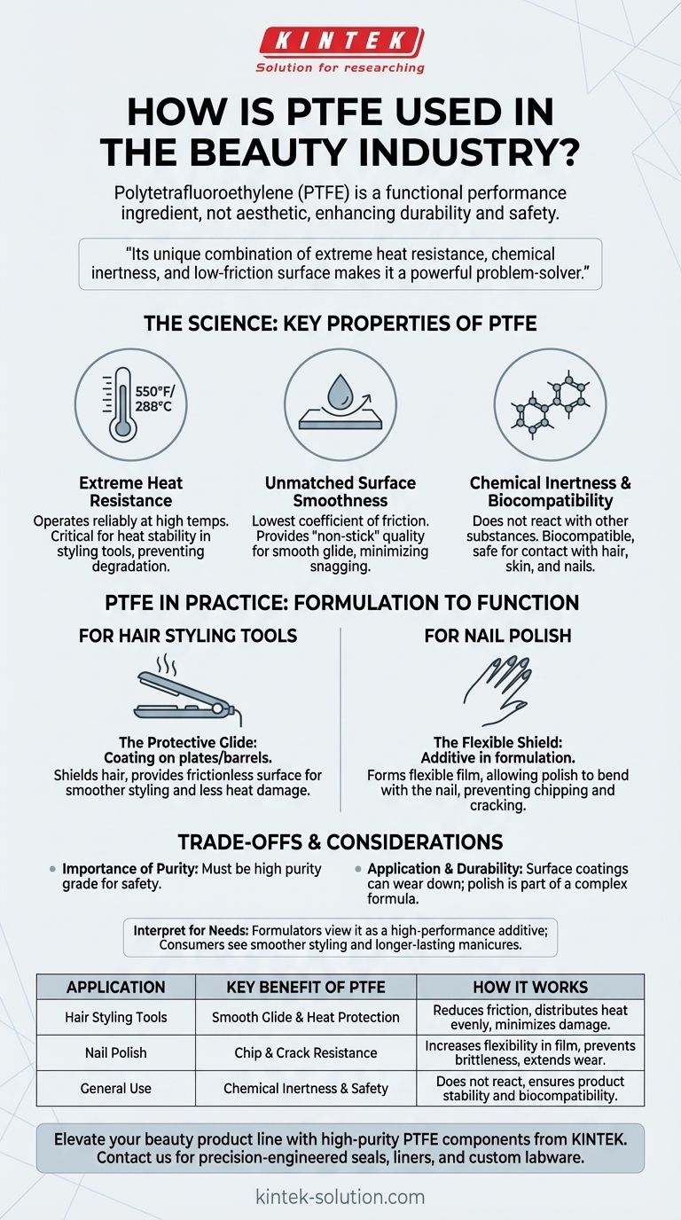 Comment le PTFE est-il utilisé dans l'industrie de la beauté ? Améliorer la performance et la sécurité des produits Guide Visuel