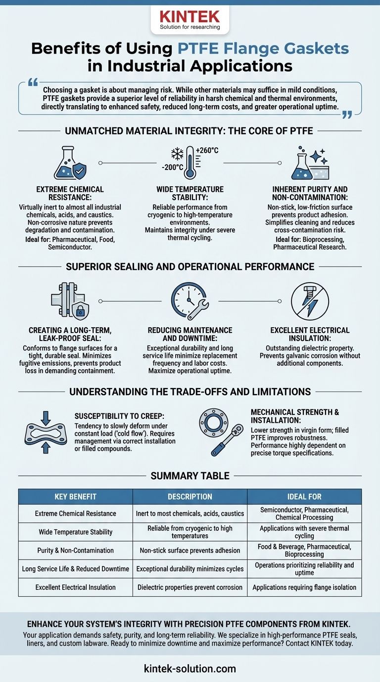 PTFEフランジガスケットを使用する利点は何ですか？過酷な産業環境で優れたシール性を実現 ビジュアルガイド