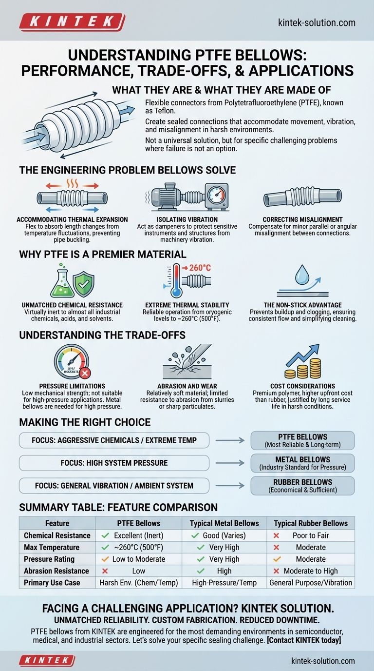 Что такое сильфоны из ПТФЭ и из чего они сделаны? Решайте сложные химические и термические задачи Визуальное руководство