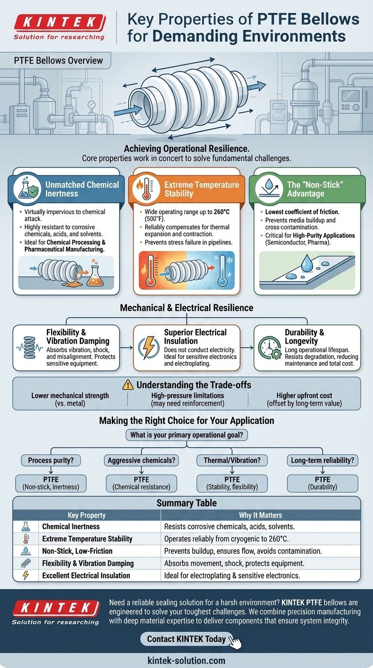 聚四氟乙烯（PTFE）波纹管的关键特性是什么？在苛刻环境中实现无与伦比的弹性 图解指南