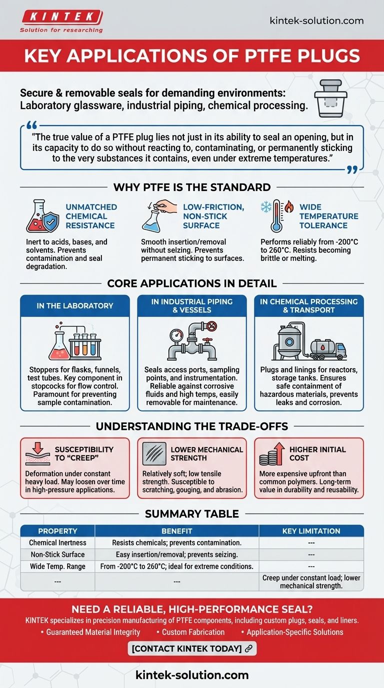Quais são as principais aplicações dos tampões de PTFE? Selar e Proteger em Ambientes Exigentes Guia Visual